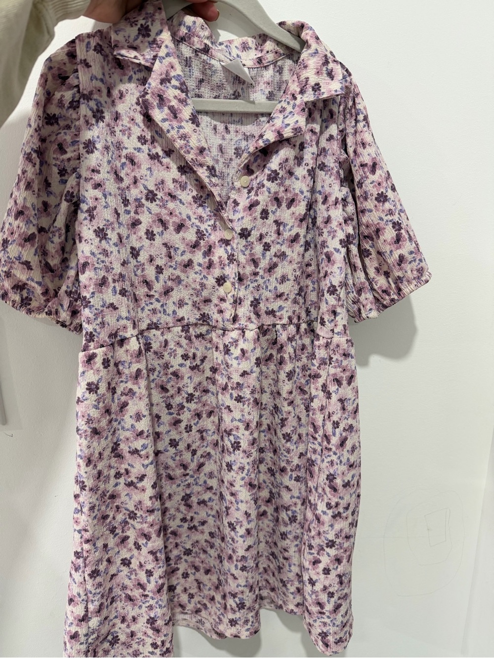 Zara Pink and Purple Floral Kids Dress